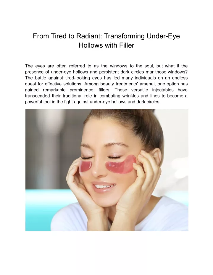 Best Under Eye Dark Circles Removal Treatment at Kolors