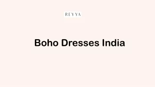 Boho Dresses India