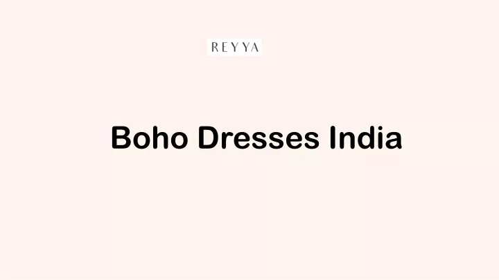 boho dresses india