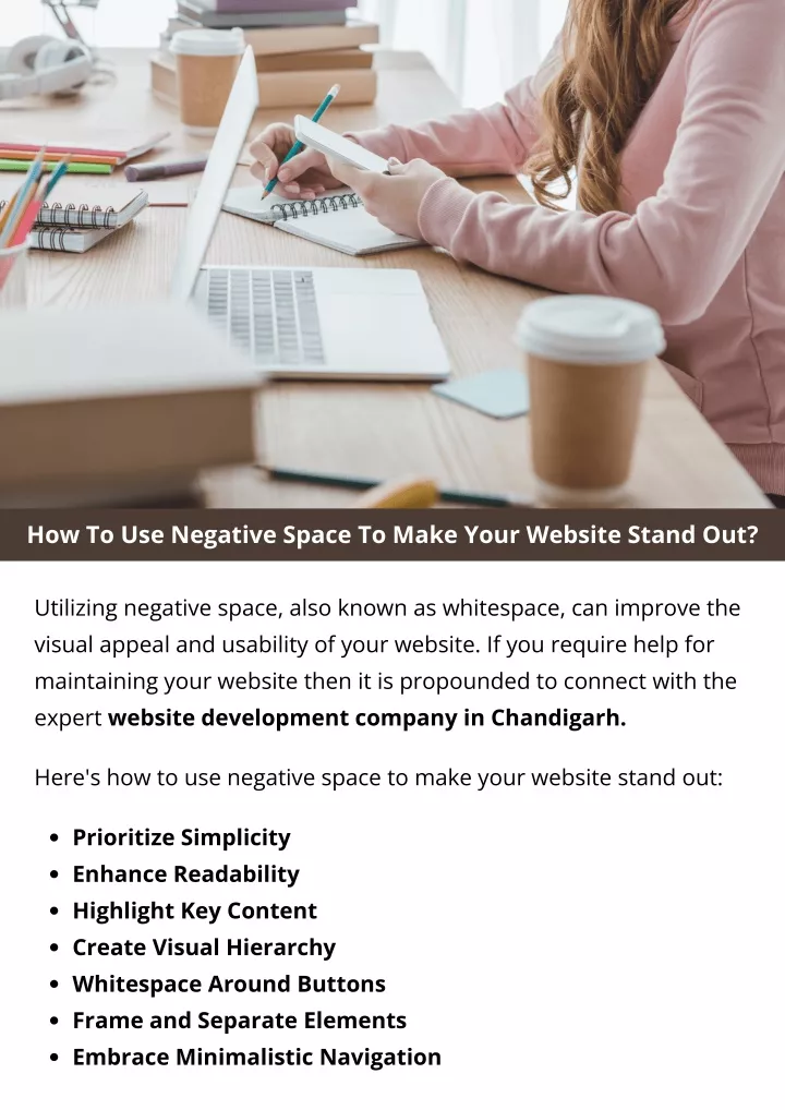 how to use negative space to make your website
