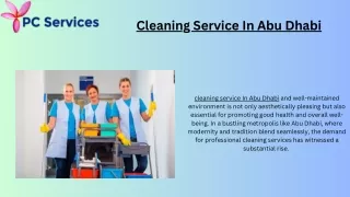 Cleaning Service In Abu Dhabi