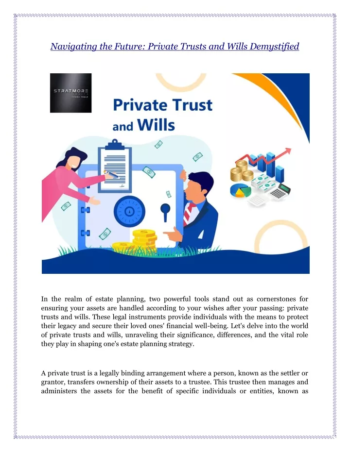 navigating the future private trusts and wills