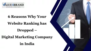 6 Reasons Why Your Website Ranking has Dropped –  Digital Marketing Company in India