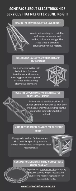 Some FAQs About Stage Truss Hire Services That Will Offer Some Insight
