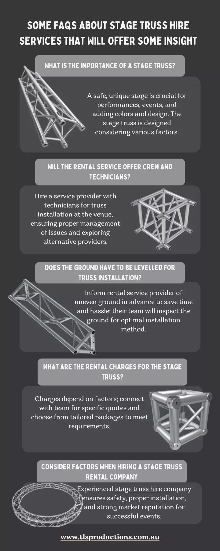 some faqs about stage truss hire services that