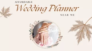 Affordable Wedding Planner Near Me