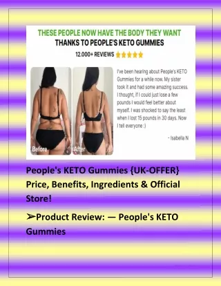 People's KETO Gummies {UK-OFFER} Price, Benefits, Ingredients & Official Store!