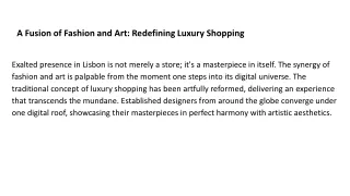 A Fusion of Fashion and Art_ Redefining Luxury Shopping