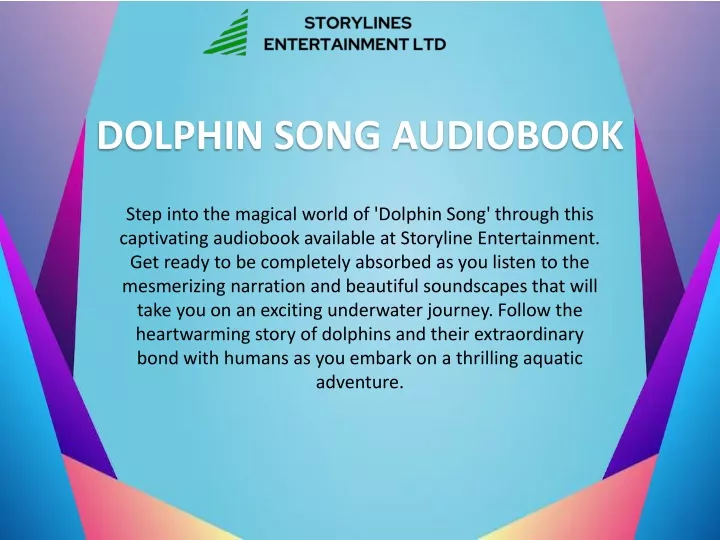 dolphin song audiobook