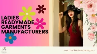 ladies readymade garments manufacturers pdf
