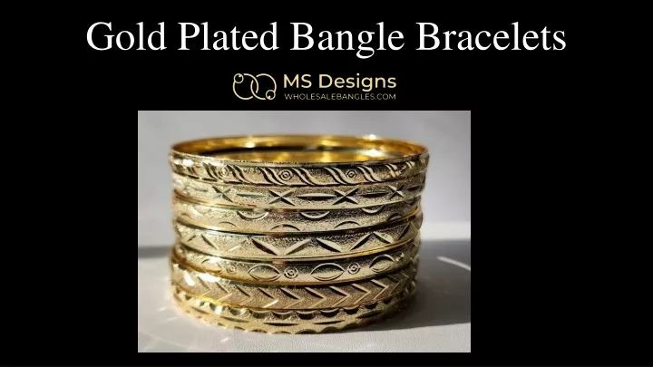 gold plated bangle bracelets