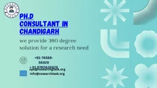 Best PHD Consultant in Chandigarh