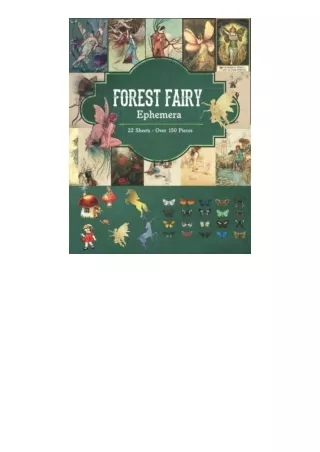 Ebook download Forest Fairy Ephemera Junk Journal KitOver 150 Pieces for Cut Out and Collage Projects free acces