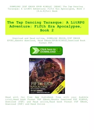 [READ] The Tap Dancing Tarasque A LitRPG Adventure Fifth Era Apocalypse  Book 2 [R.A.R]