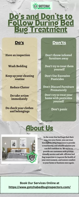 do s and don ts to follow during bed bug treatment