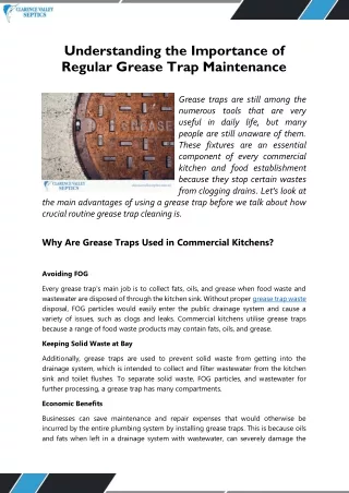 understanding the importance of regular grease