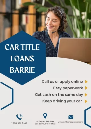 4 Steps to Apply For Car Title Loans in Barrie