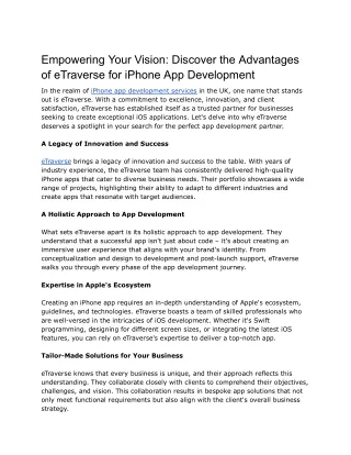 Empowering Your Vision_ Discover the Advantages of eTraverse for iPhone App Development (1)