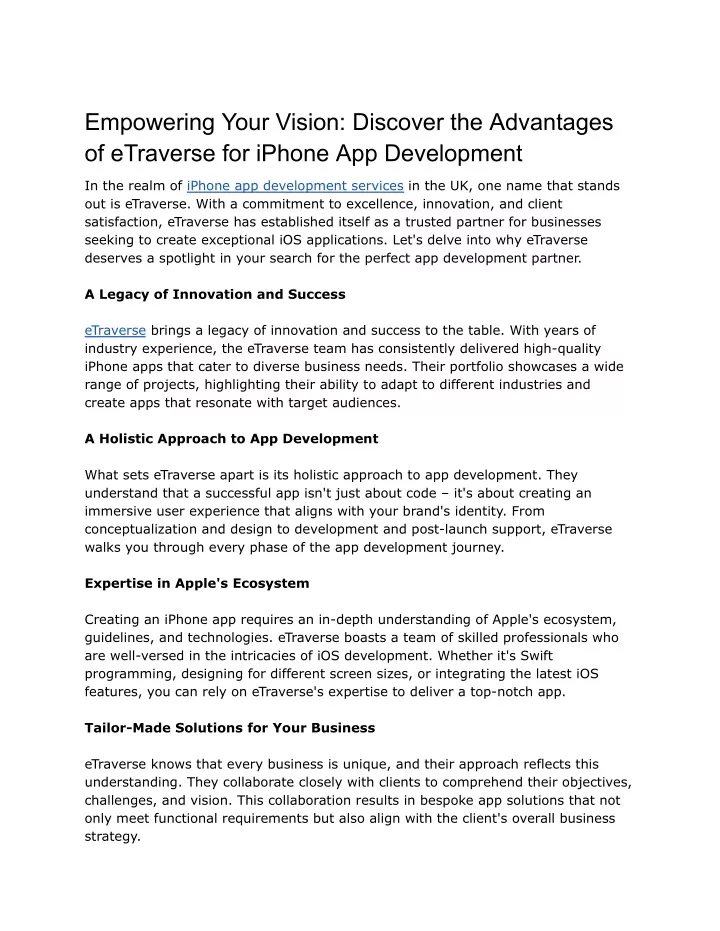 empowering your vision discover the advantages