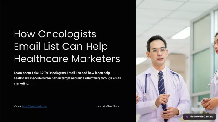 how oncologists email list can help healthcare