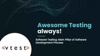 software testing main pillar of software