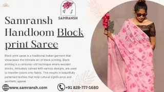 Are you looking for for the best block print saree shop?