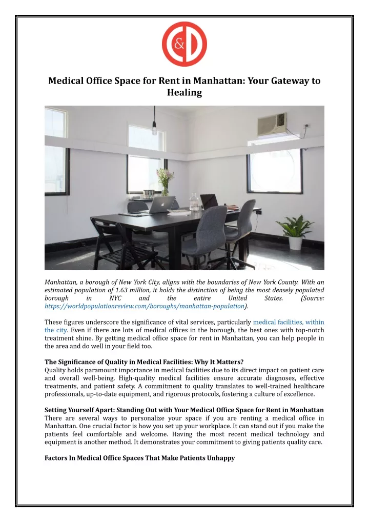 medical office space for rent in manhattan your