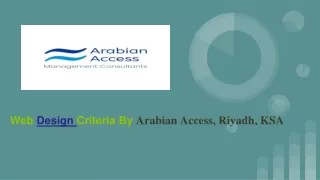 Arabian Access PPT