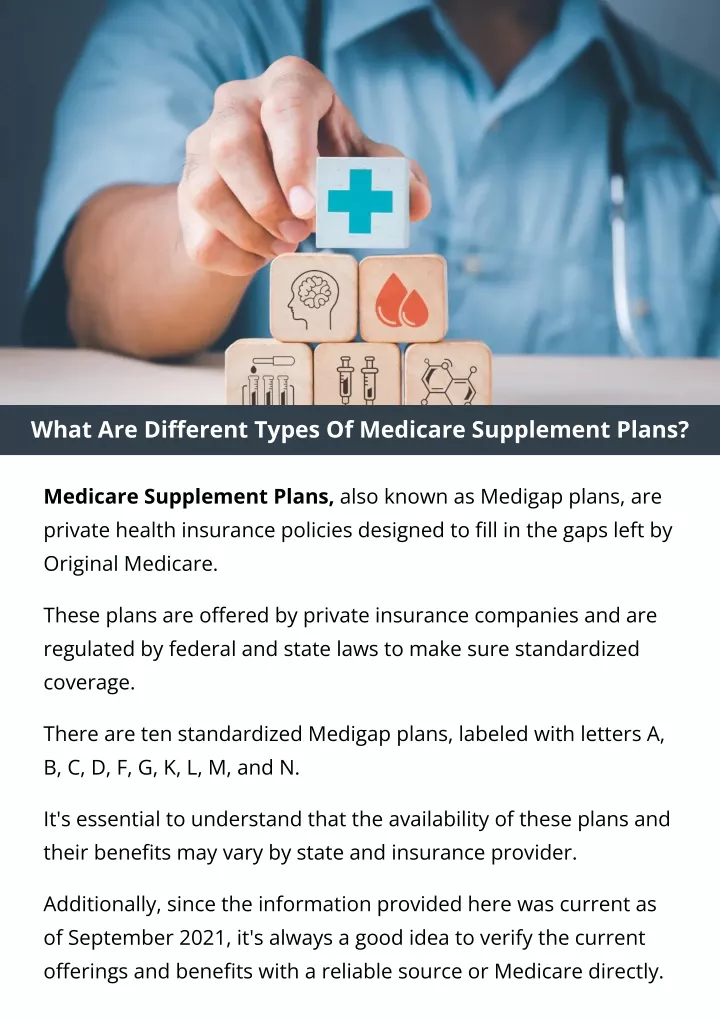 what are different types of medicare supplement