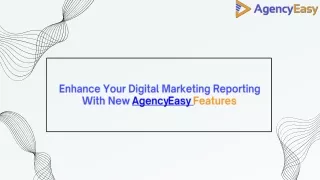 Enhance Your Digital Marketing Reporting With New AgencyEasy Features