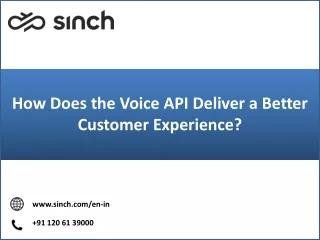 how does the voice api deliver a better customer