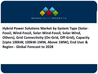 [PPT] Hybrid Power Solutions Market Size, Report 2023-2028