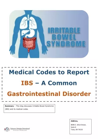 Medical Codes to Report IBS – A Common Gastrointestinal Disorder ed