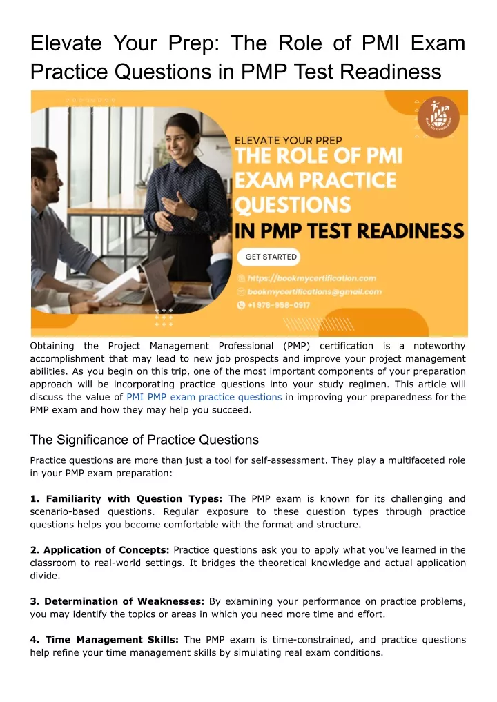 elevate your prep the role of pmi exam practice