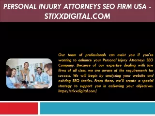 Personal Injury Attorneys SEO Firm USA - stixxdigital.com