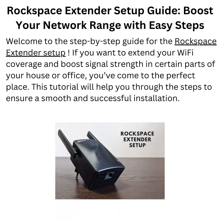 rockspace extender setup guide boost your network