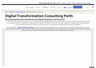 digital transformation consulting perth