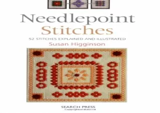 FREE READ [PDF] Needlepoint Stitches: 52 Stitches Explained and Illustrated