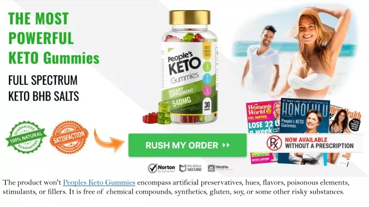 the product won t peoples keto gummies encompass