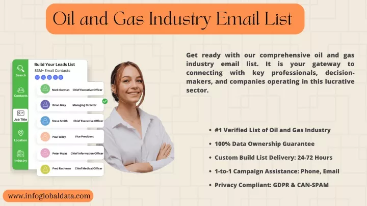 oil and gas industry email list