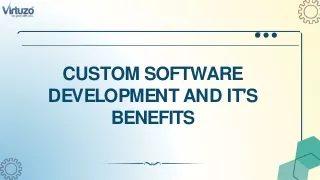 Benefits of Custom Software Development