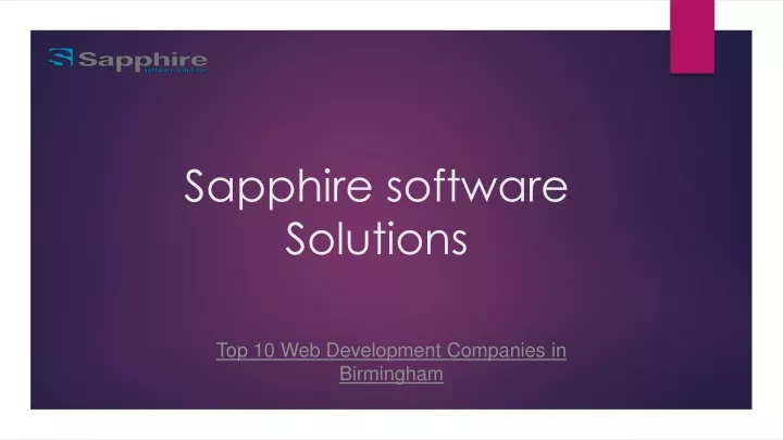 sapphire software solutions