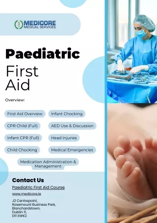 First Aid Courses to treat Babies