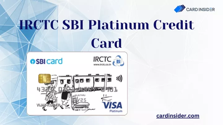 irctc sbi platinum credit card