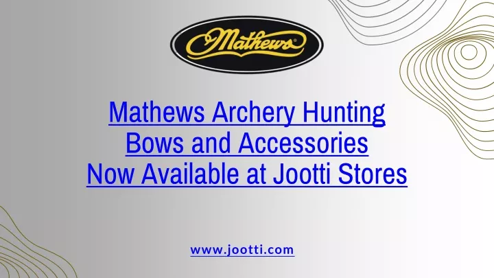 mathews archery hunting bows and accessories