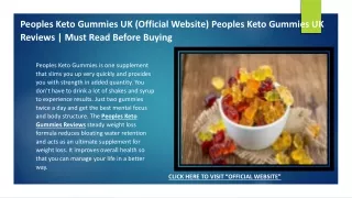 Peoples Keto Gummies 1