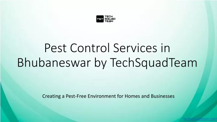 pest control services in bhubaneswar by techsquadteam