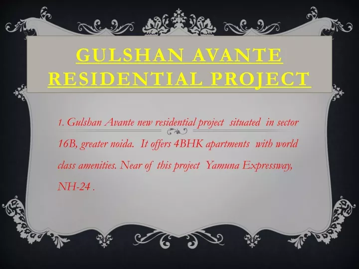 gulshan avante residential project