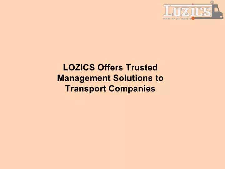 lozics offers trusted management solutions