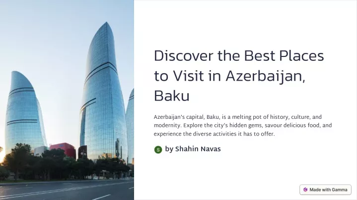 discover the best places to visit in azerbaijan